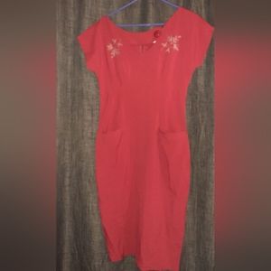 Bettie Page red dress xl